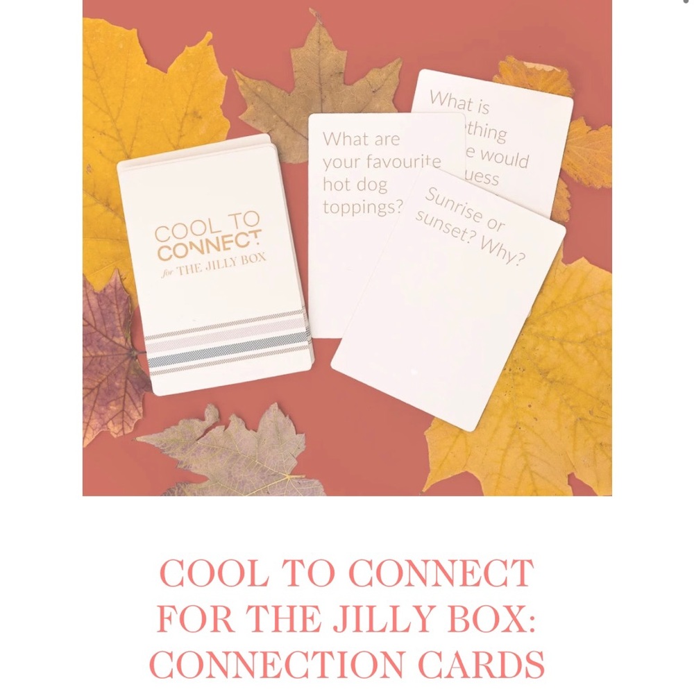 New in Packaging Cool to Connect Connection Cards from Fall 2022 Jilly Box